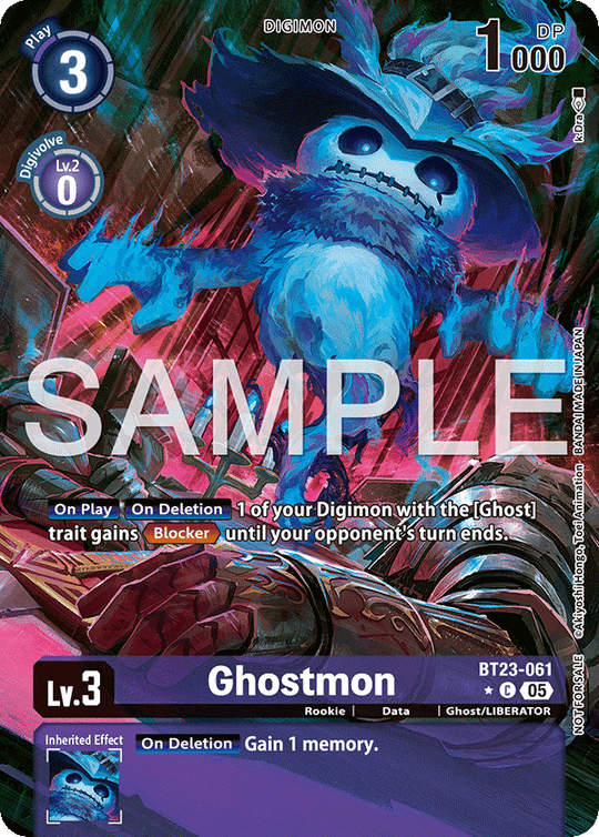 BT23-061, C, Ghostmon (BT23 Box Topper)