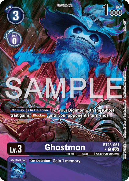 BT23-061, C, Ghostmon (BT23 Box Topper)
