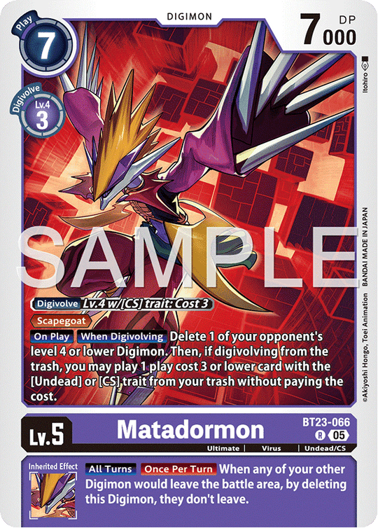 BT23-066, R, Matadormon