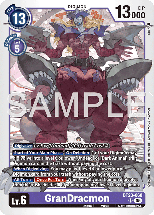 BT23-068, SR, GranDracmon