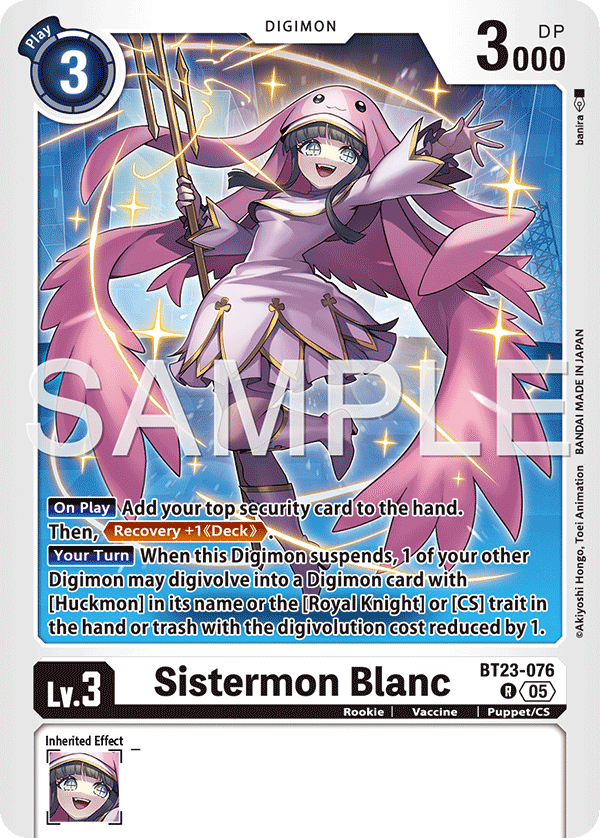 BT23-076, R, Sistermon Blanc
