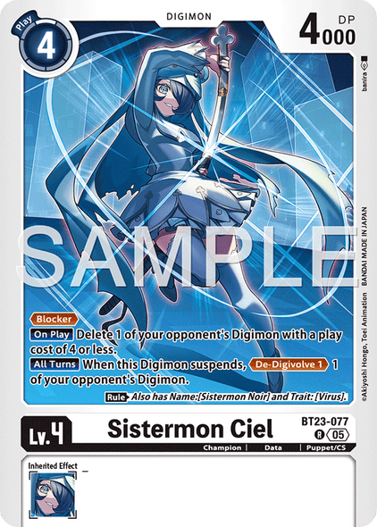 BT23-077, R, Sistermon Ciel