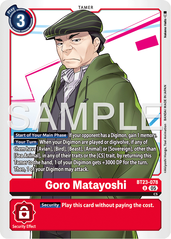 BT23-078, U, Goro Matayoshi