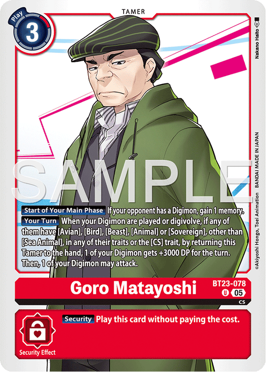 BT23-078, U, Goro Matayoshi