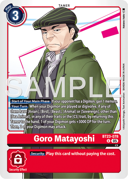 BT23-078, U, Goro Matayoshi