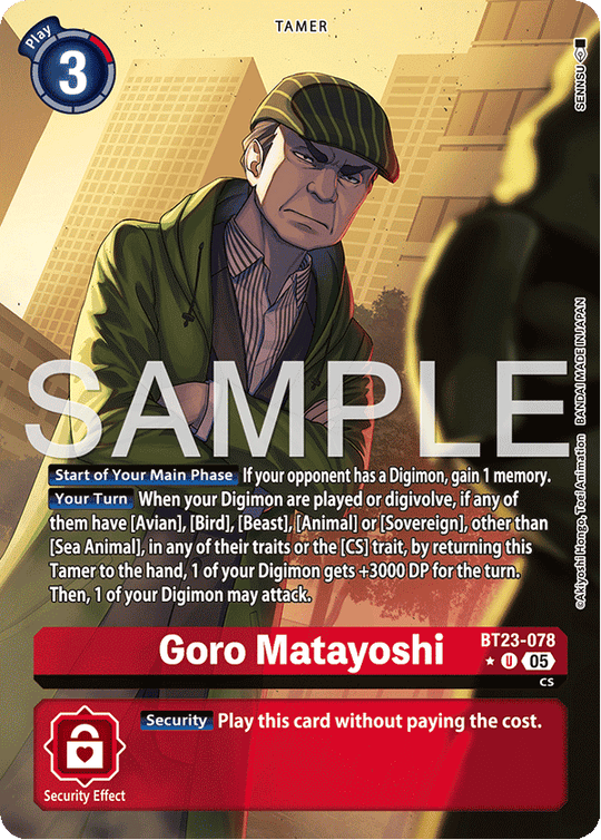 BT23-078, U, Goro Matayoshi (Alternate Art)