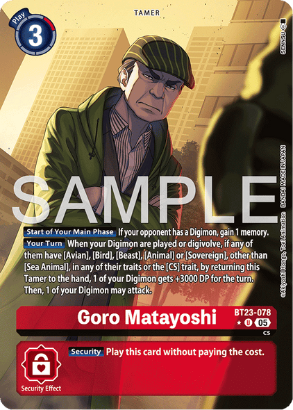BT23-078, U, Goro Matayoshi (Alternate Art)