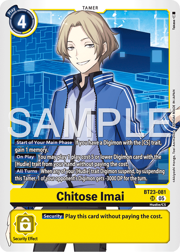 BT23-081, SR, Chitose Imai