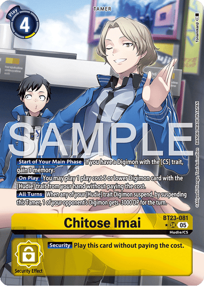 BT23-081, SR, Chitose Imai (Alternate Art)