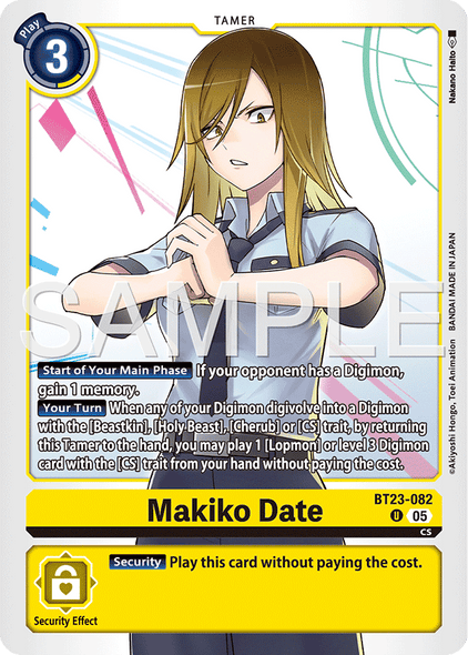 BT23-082, U, Makiko Date