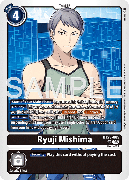 BT23-085, SR, Ryuji Mishima