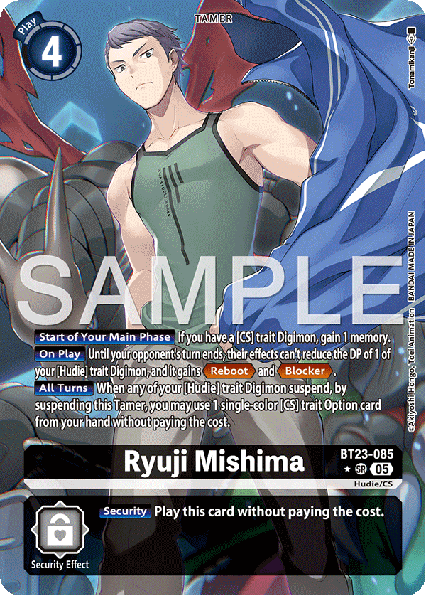 BT23-085, SR, Ryuji Mishima (Alternate Art)
