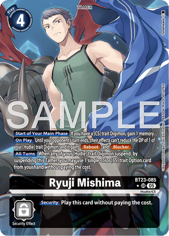 BT23-085, SR, Ryuji Mishima (Alternate Art)