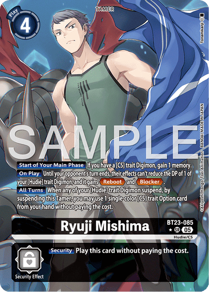 BT23-085, SR, Ryuji Mishima (Alternate Art)