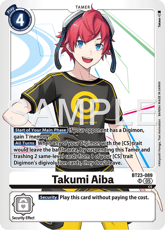 BT23-089, SR, Takumi Aiba