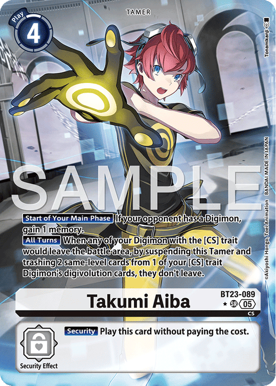 BT23-089, SR, Takumi Aiba (Alternate Art)