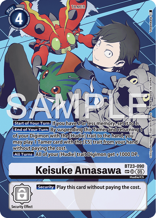 BT23-090, SR, Keisuke Amasawa (Special Rare)