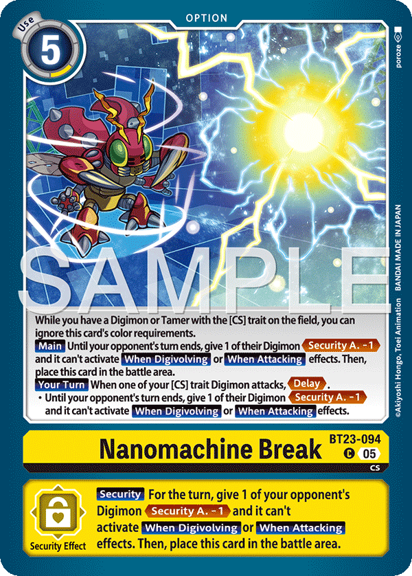 BT23-094, C, Nanomachine Break