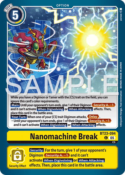 BT23-094, C, Nanomachine Break