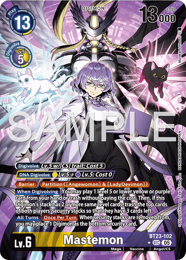 BT23-102, SEC, Mastemon (Alternate Art)
