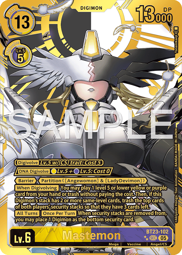 BT23-102, SEC, Mastemon (Alternate Art 2 Star)