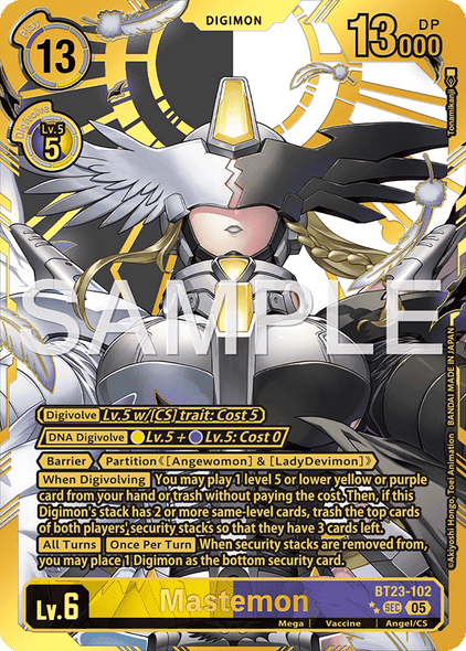 BT23-102, SEC, Mastemon (Alternate Art 2 Star)