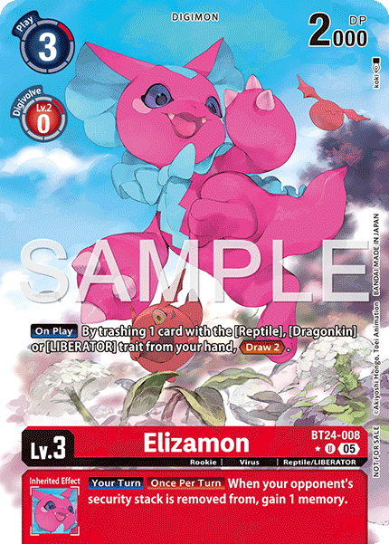 BT24-008, U, Elizamon (BT24 Box Topper)