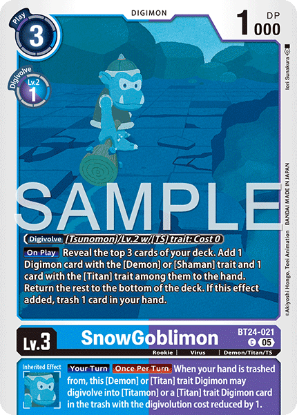 BT24-021, C, SnowGoblimon