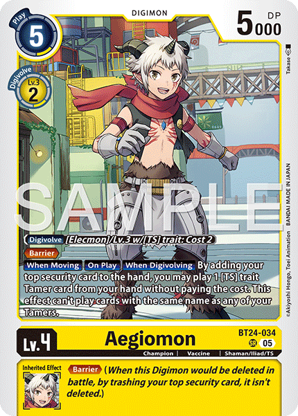BT24-034, SR, Aegiomon