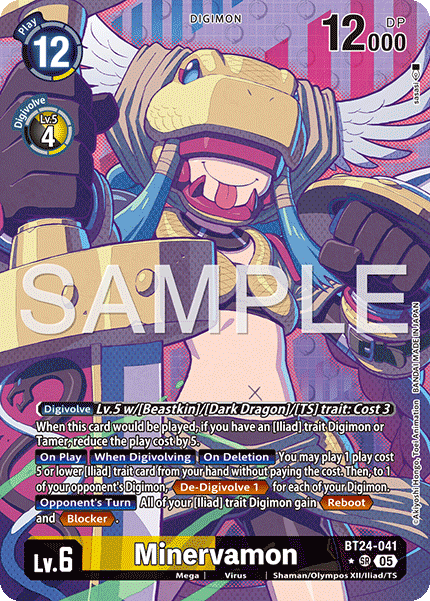 BT24-041, SR, Minervamon (Alternate Art)