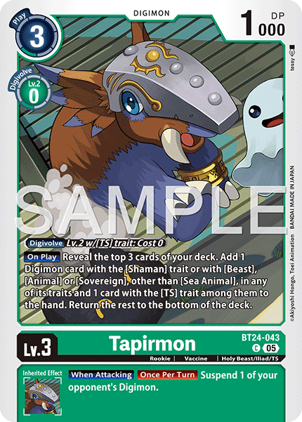 BT24-043, C, Tapirmon