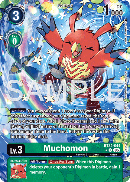 BT24-044, U, Muchomon (BT24 Box Topper)