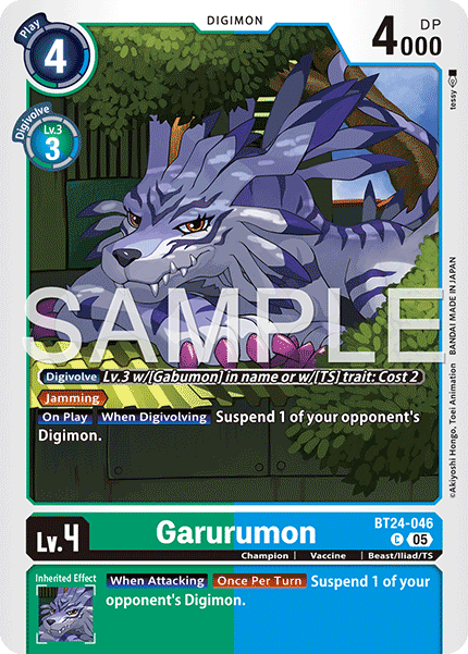 BT24-046, C, Garurumon