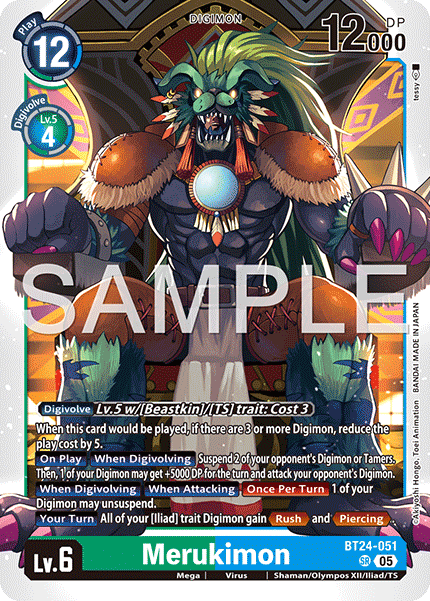 BT24-051, SR, Merukimon