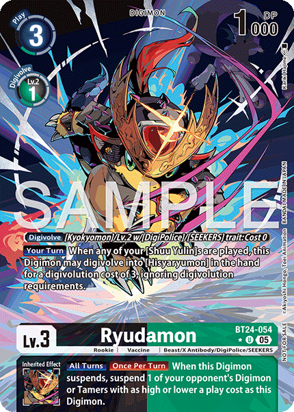 BT24-054, U, Ryudamon (BT24 Box Topper)