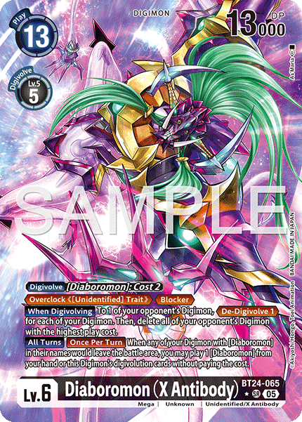 BT24-065, SR, Diaboromon (X Antibody) (Alternate Art)