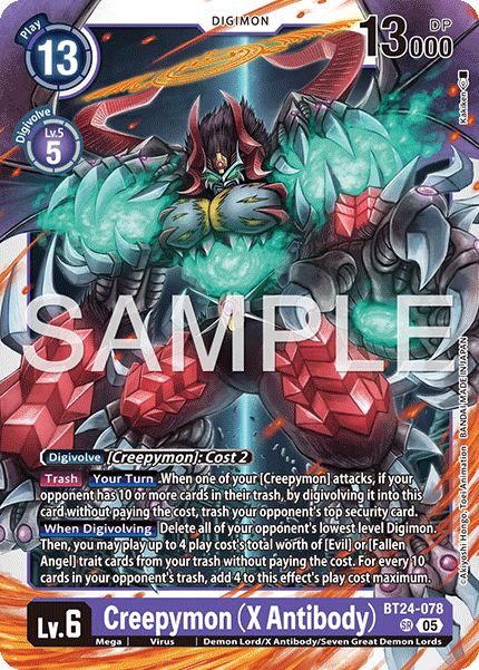 BT24-078, SR, Creepymon (X Antibody)