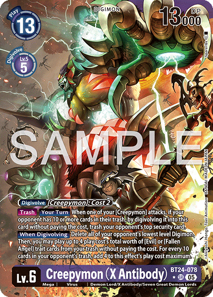 BT24-078, SR, Creepymon (X Antibody) (Alternate Art)