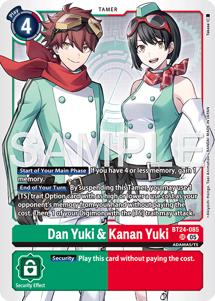 BT24-085, SR, Dan Yuki & Kanan Yuki