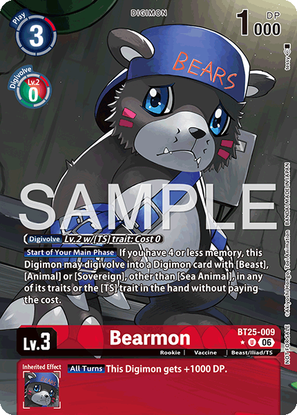 BT25-009, UC, Bearmon (Box Topper)