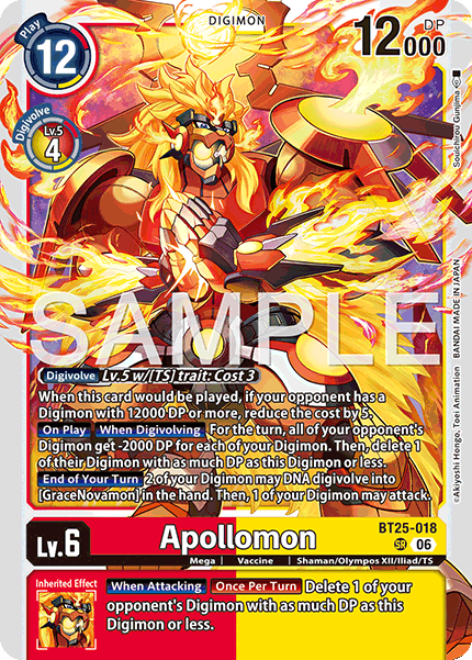BT25-018, SR, Apollomon
