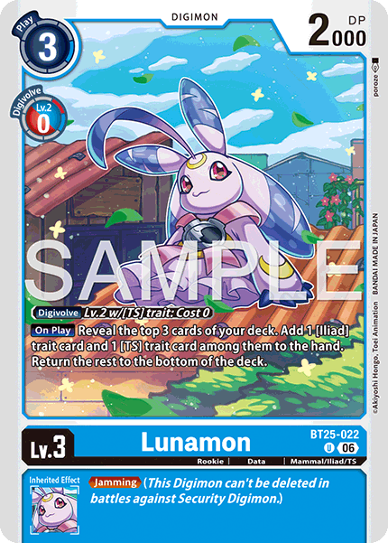 BT25-022, UC, Lunamon
