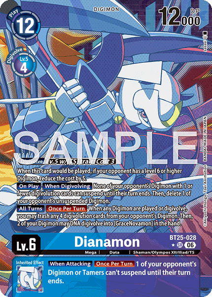 BT25-028, SR, Dianamon (Alternate Art)