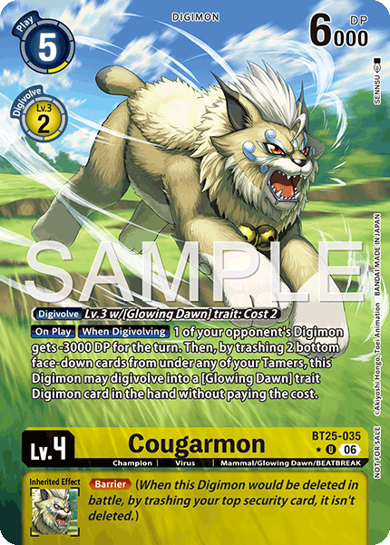 BT25-035, UC, Cougarmon (Box Topper)