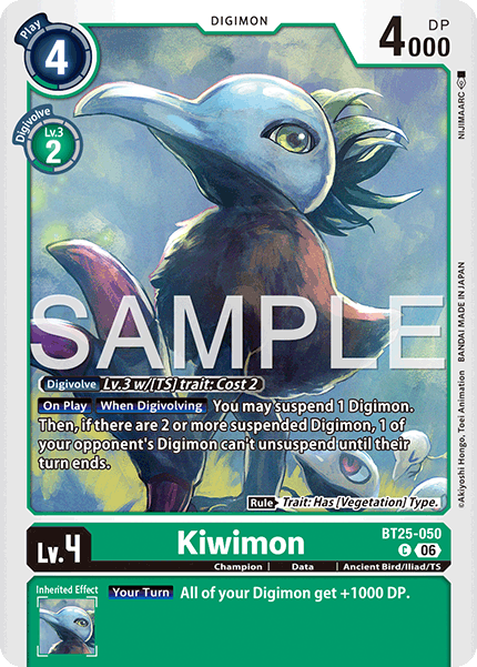 BT25-050, C, Kiwimon