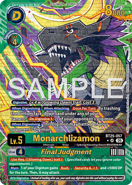 BT25-057, UR, Monarchlizamon (Alternate Art)