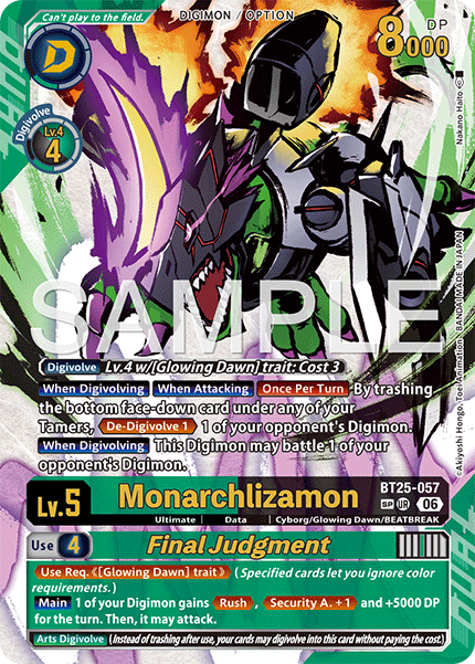 BT25-057, UR, Monarchlizamon (Special Rare)