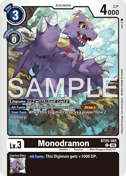 BT25-065, C, Monodramon