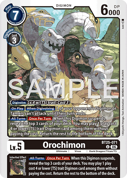 BT25-071, UC, Orochimon