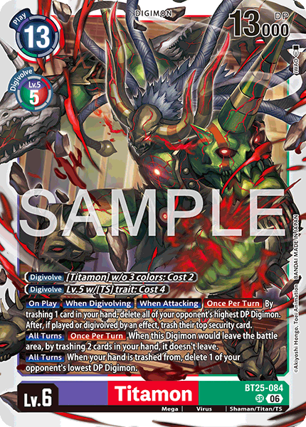 BT25-084, SR, Titamon